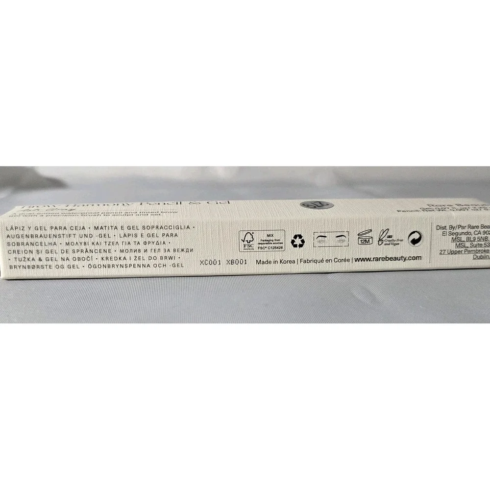 Rare Beauty Brow Harmony Pencil and Gel Ash Gray Full Size .007 oz